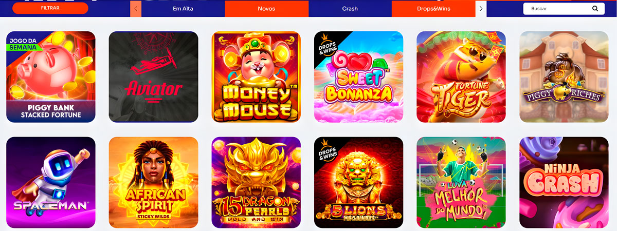 Slots e fornecedores de software na BLZbets