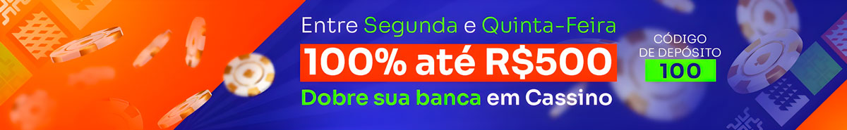 Promoção semanal de 100% de bônus